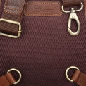 Кожаный однолямочный рюкзак коричневого цвета Ashwood Leather M-53 Tan. Вид 4.